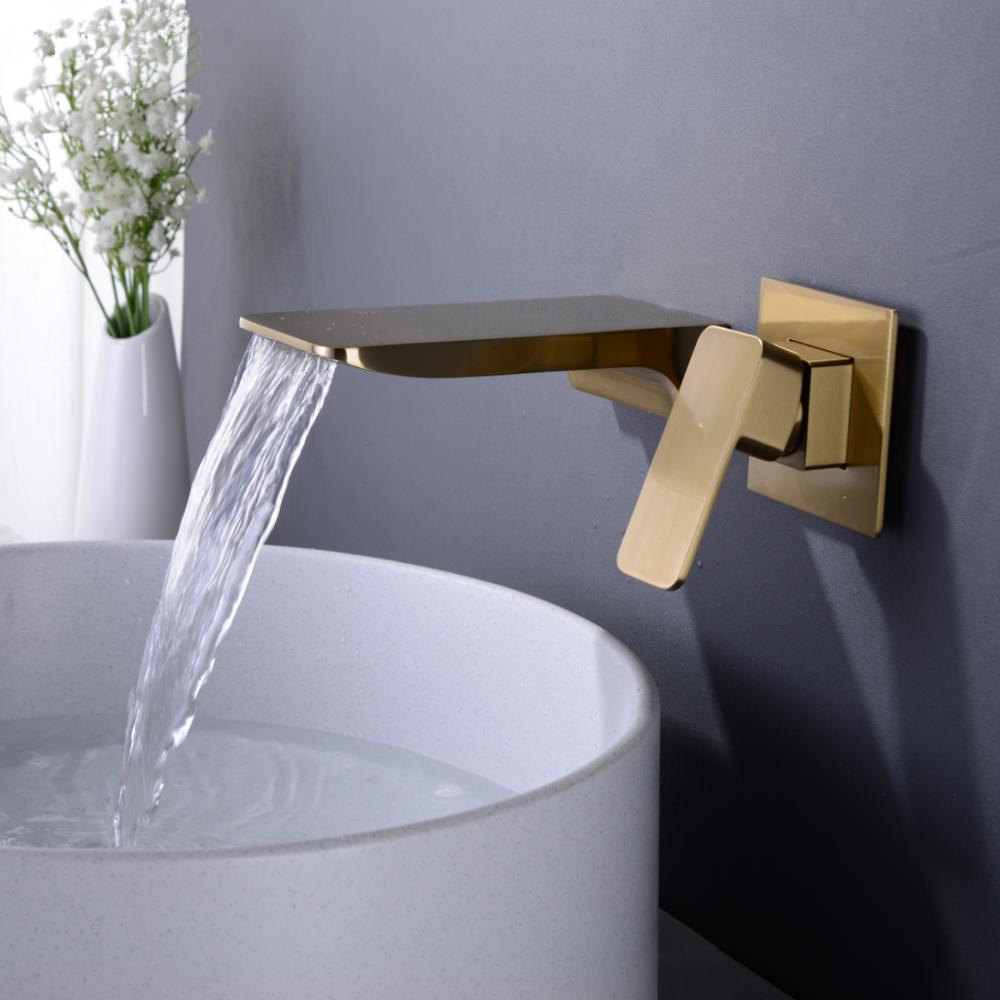 Concealed Brass Waterfall Bathroom Sink Mixer Taps 1/2 CD c Single Handle Basin Mixing Faucet, 12-078G
Concealed Brass Waterfall Bathroom Sink Mixer Taps 1/2 CD c Single Handle Basin Mixing Faucet, 12-078G
