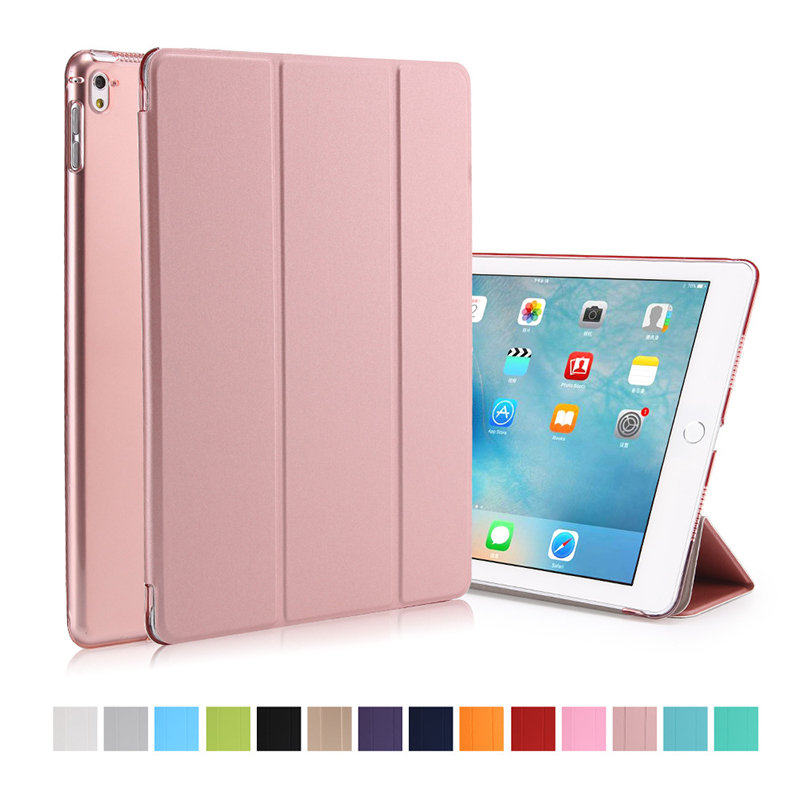 IPad Case Silicone Soft Back For iPad pro105 Case ipad23 102 mini4 5 Pu Leather Smart Cover Case