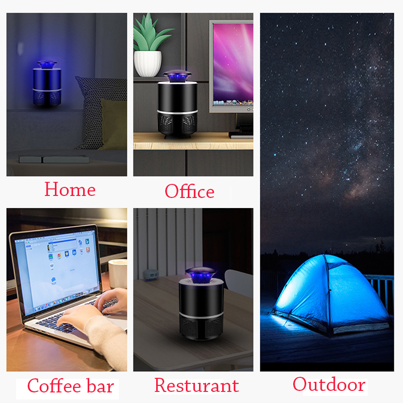 USB Electric Mosquito Killer Lamp LED Bug Zapper Light Pest Control Living Room Mute Mosquito Killer Insect Trap Bug Repeller Roac3038758