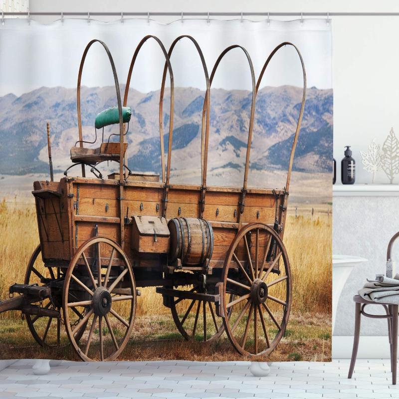 Western Shower Curtain Photo of Old Nostalgic Wild West American Cart Carriage in The Farm Texas Style Bathroom Decor Set
Western Shower Curtain Photo of Old Nostalgic Wild West American Cart Carriage in The Farm Texas Style Bathroom Decor Set