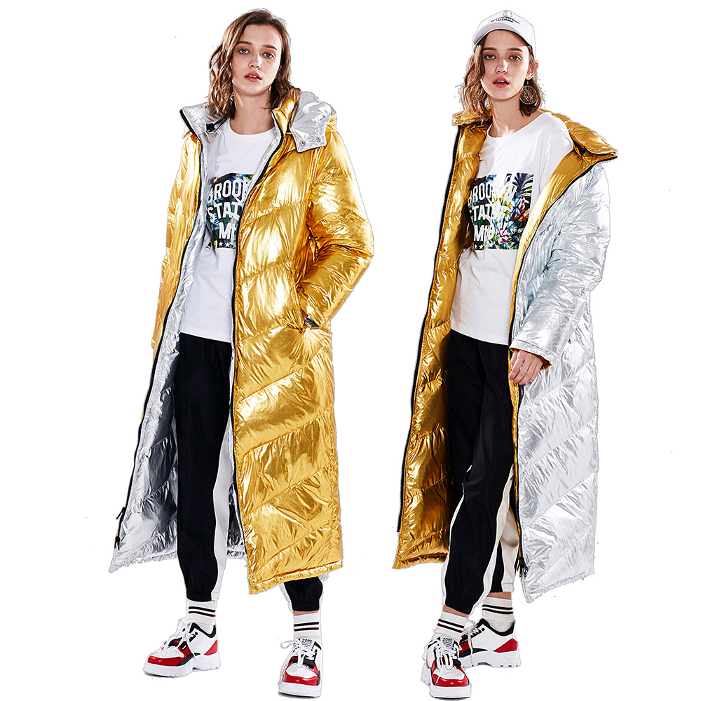 VERY-NONG Gloss Down Jacket Thicker Long Women Winter White Duck Down jacket Female Parka Double-sided Wear Men, Gold
VERY-NONG Gloss Down Jacket Thicker Long Women Winter White Duck Down jacket Female Parka Double-sided Wear Men, Gold