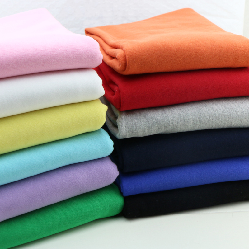 Width 185cm 32S 100% Cotton Diy Knitted French Loop Terry Cloth Sweater Hoodie Apparel Fabric
