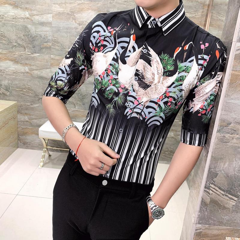 Spread Collar Hawaii Dress Shirt Animal Print Half Sleeve Slim Fit Dress Shirt Floral Print Single Breasted Mens Slim XXXL, Black dress shirt
Spread Collar Hawaii Dress Shirt Animal Print Half Sleeve Slim Fit Dress Shirt Floral Print Single Breasted Mens Slim XXXL, Black dress shirt