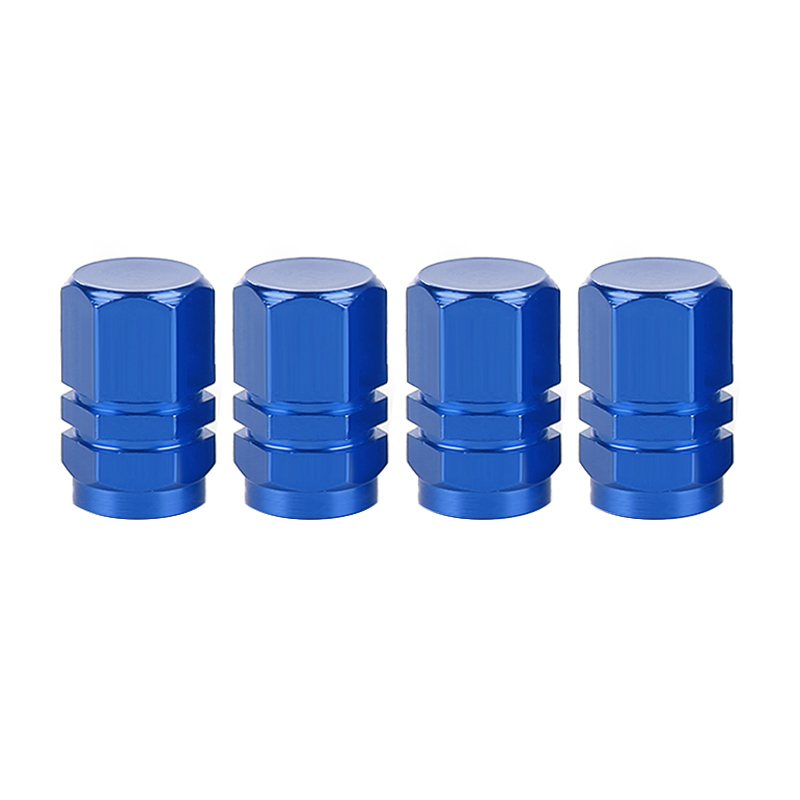 Colourful Car Tires Valve Caps Wheel Tyre Bolt & Nut Air Stem Hexagon Aluminium Alloy Dust Cap Cover Auto Parts