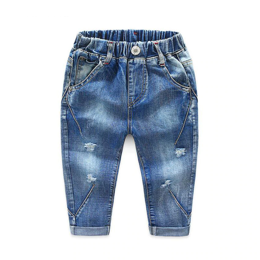 Autumn Fashion Baby Boys Jeans Children's Girls Hole Jeans Source Elastic Waist Pants for Boys Kids Denim Pants, Blue
Autumn Fashion Baby Boys Jeans Children's Girls Hole Jeans Source Elastic Waist Pants for Boys Kids Denim Pants, Blue