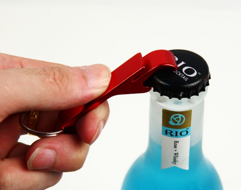 HOT sell Multifunctional bottle opener Aluminum Beer Corkscrew Keychain Custom Logo Advertising Promotion Gift Openers 11 color