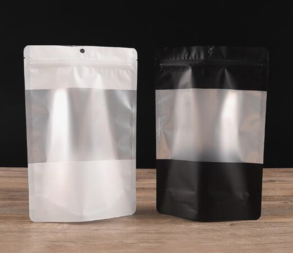 matte black white zipper aluminum foil bag with window smell proof plastic mylar bag food dry herb storage retail packaging
matte black white zipper aluminum foil bag with window smell proof plastic mylar bag food dry herb storage retail packaging