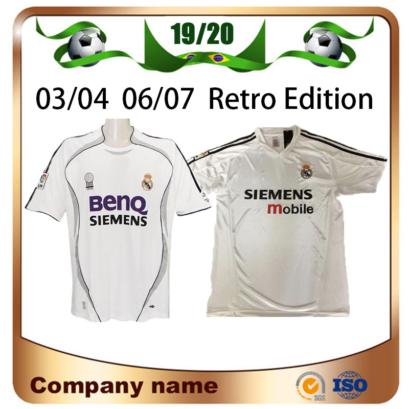 03/04 Retro Edition Real Madrid Soccer jerseys 06/07 #7 Raul #9 Ronaldo #23 Beckham Short Sleeve Football shirt uniforms
03/04 Retro Edition Real Madrid Soccer jerseys 06/07 #7 Raul #9 Ronaldo #23 Beckham Short Sleeve Football shirt uniforms