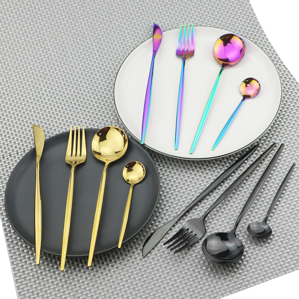4Pcs/set Mirror Silverware Electroplate Gold Tableware Western 304 Stainless Steel Dinnerware Set Kitchen accessories Cutlery Free Shipping
4Pcs/set Mirror Silverware Electroplate Gold Tableware Western 304 Stainless Steel Dinnerware Set Kitchen accessories Cutlery Free Shipping