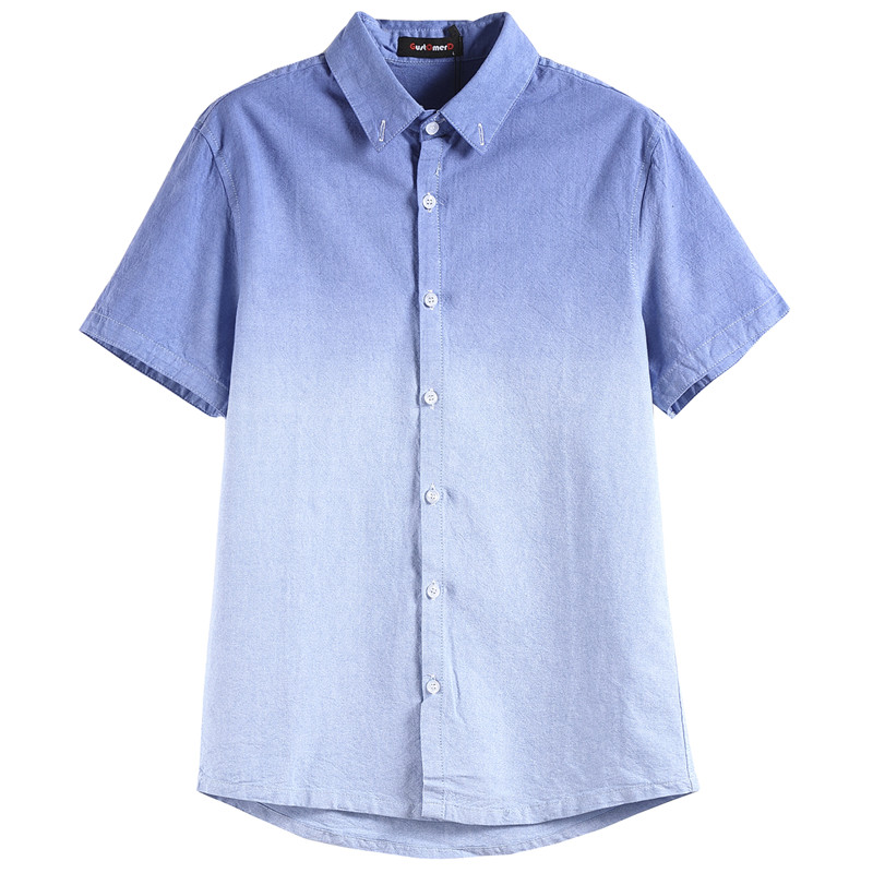 2020 Summer Brand Clearance 100% Cotton Shirt Men Gradient Color Casual Social Business Mens Dress Shirts Slim Fit Male Shirt, Blue
2020 Summer Brand Clearance 100% Cotton Shirt Men Gradient Color Casual Social Business Mens Dress Shirts Slim Fit Male Shirt, Blue