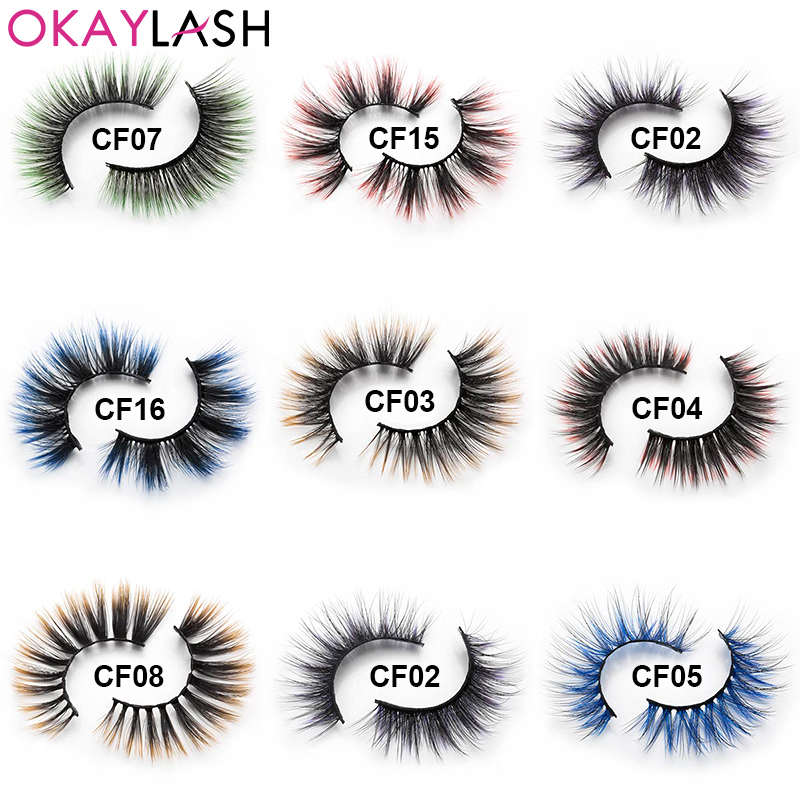 3D Natural Faux Mink Fake Colored Eyelashes soft Synthetic Halloween Party False Color Eye Lashes Costume Makeup
3D Natural Faux Mink Fake Colored Eyelashes soft Synthetic Halloween Party False Color Eye Lashes Costume Makeup