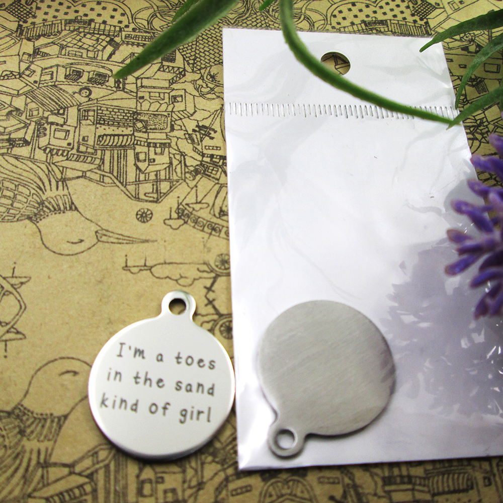 40pcs--"I'm a toes in the sand kind of girl"stainless steel charms more style for choosing DIY Charms pendants for necklace
40pcs--"I'm a toes in the sand kind of girl"stainless steel charms more style for choosing DIY Charms pendants for necklace