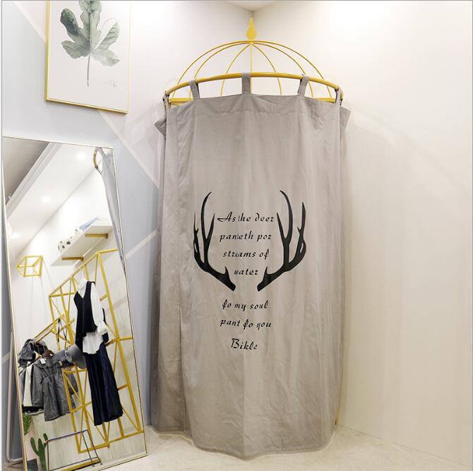 Temporary mobile fitting room Commercial Furniture clothing store floor portable fold simple changing space