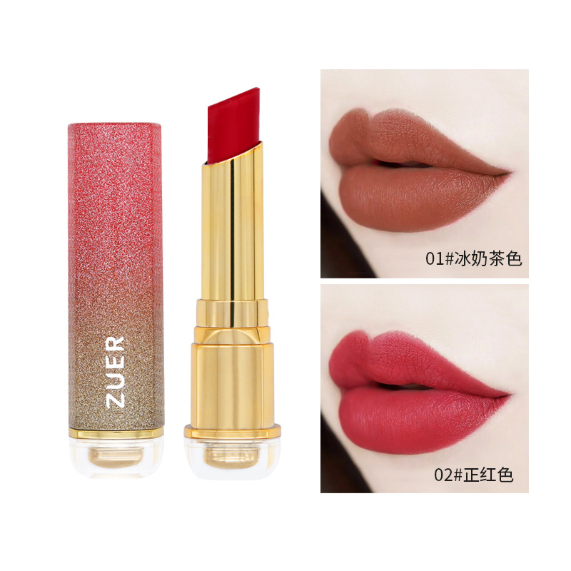 ZUER Brand Velvet Matte Lipstick Waterproof Sexy Lady Lip Tint Cosmetic Moisturizer Natural Red Makeup Lips, 01
ZUER Brand Velvet Matte Lipstick Waterproof Sexy Lady Lip Tint Cosmetic Moisturizer Natural Red Makeup Lips, 01