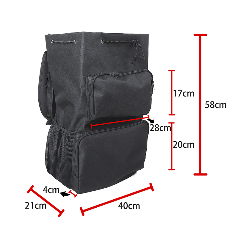Black Multi-function Spare Tire Backpack Storage Bag For Jeep Wrangler JK JL 2007+ Auto Exterior Accessories