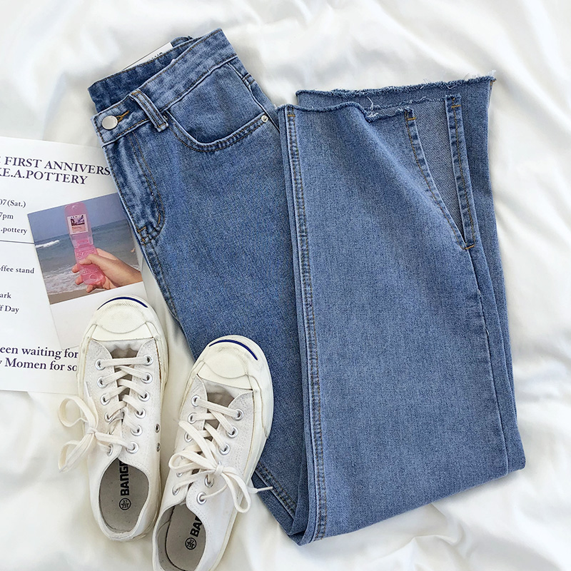 Vintage High Waist Long Jeans 2020 Spring Summer Wide Leg Bottom Straight Casual Streetwear Korean Style Harajuku Pants, Blue
Vintage High Waist Long Jeans 2020 Spring Summer Wide Leg Bottom Straight Casual Streetwear Korean Style Harajuku Pants, Blue