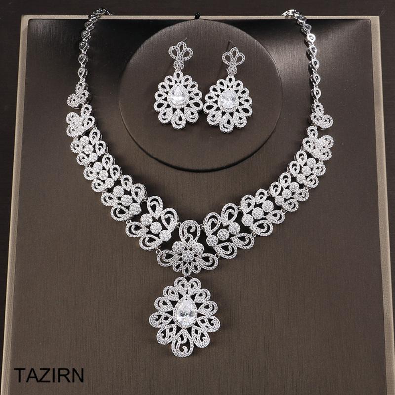 Earrings & Necklace Trendy 2 Pcs CZ Bohemian Dubai Wedding Bridal Jewelry Sets Cubic Zirconia Party Prom And Drop For Women, As pic
Earrings & Necklace Trendy 2 Pcs CZ Bohemian Dubai Wedding Bridal Jewelry Sets Cubic Zirconia Party Prom And Drop For Women, As pic
