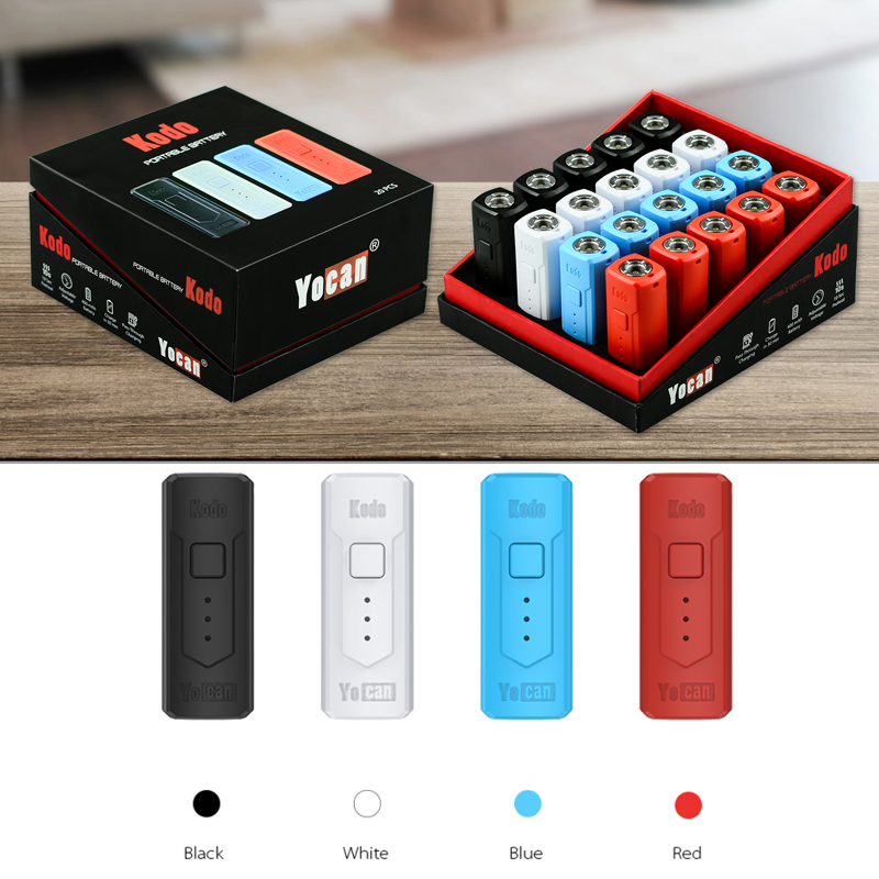 100% Original Yocan Kodo Box Mod Built in 400mAh Preheating VV Battery For 510 Eliquid Oil Cartridges
100% Original Yocan Kodo Box Mod Built in 400mAh Preheating VV Battery For 510 Eliquid Oil Cartridges