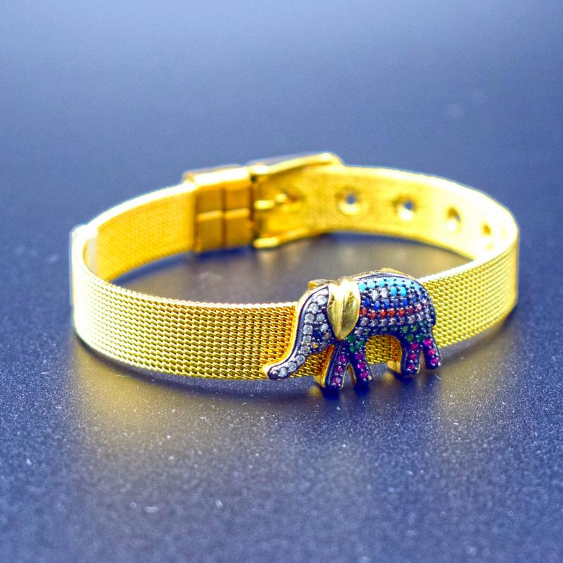 Link, Chain Rainbow Cubic Zirconia Animal Elephant Charm Bracelet Men Women's Stainless Steel Band Jewelry Gift
Link, Chain Rainbow Cubic Zirconia Animal Elephant Charm Bracelet Men Women's Stainless Steel Band Jewelry Gift