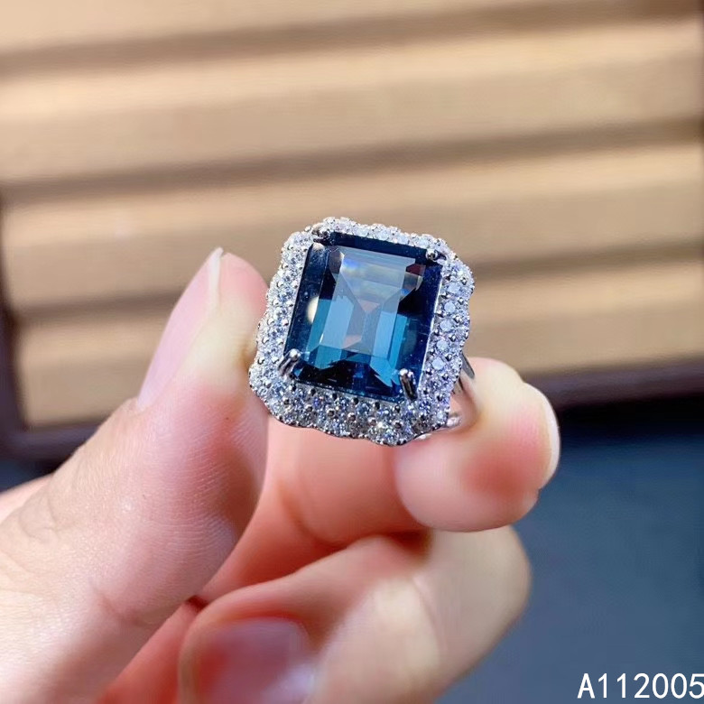 Cluster Rings KJJEAXCMY Fine Jewelry 925 Sterling Silver Inlaid Natural Blue Topaz Adjustable Female Ring Lovely Support Test Selling
Cluster Rings KJJEAXCMY Fine Jewelry 925 Sterling Silver Inlaid Natural Blue Topaz Adjustable Female Ring Lovely Support Test Selling