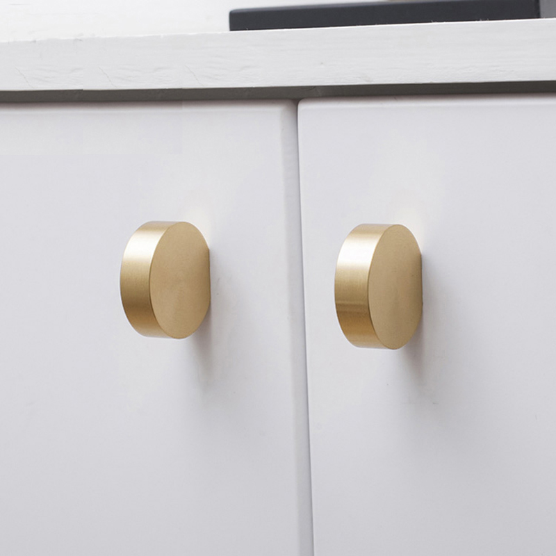 Semicircular solid simple drawer knob furniture cabinet knob hardware wardrobe shoe door single hole handle closet cone pull