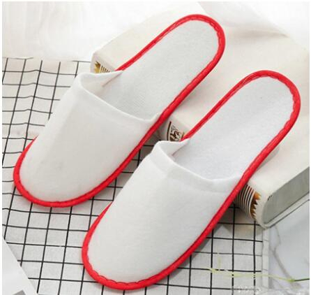 Wholesale Travel Hotel SPA Anti-slip Disposable Slippers Home Guest Shoes Multi-colors Breathable Soft Disposable Slippers