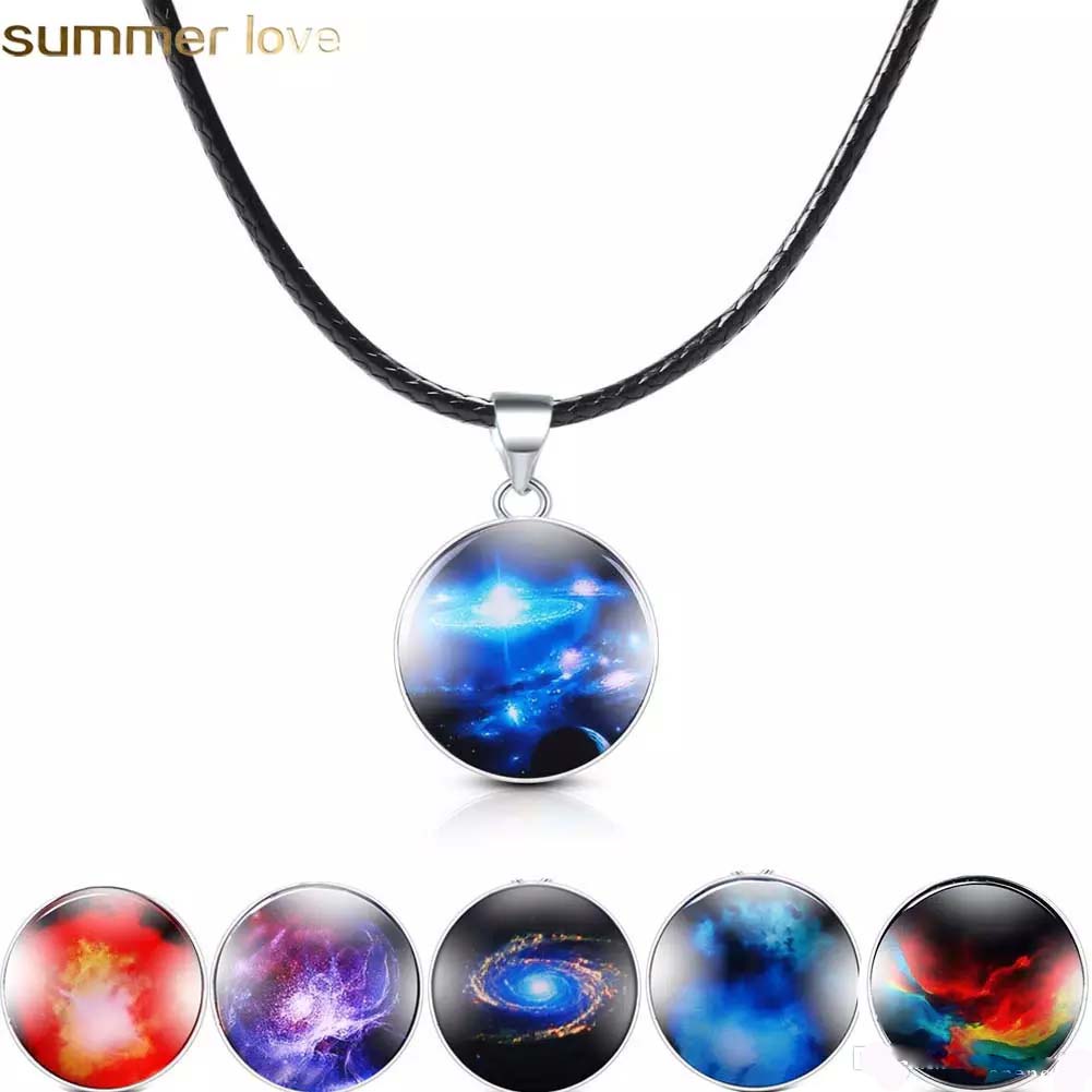 New Fashion Universe Starry Glass Pendant Leather Necklace for Women Colorful Ball Shape Charm Choker Necklace Fashion Jewelry
New Fashion Universe Starry Glass Pendant Leather Necklace for Women Colorful Ball Shape Charm Choker Necklace Fashion Jewelry