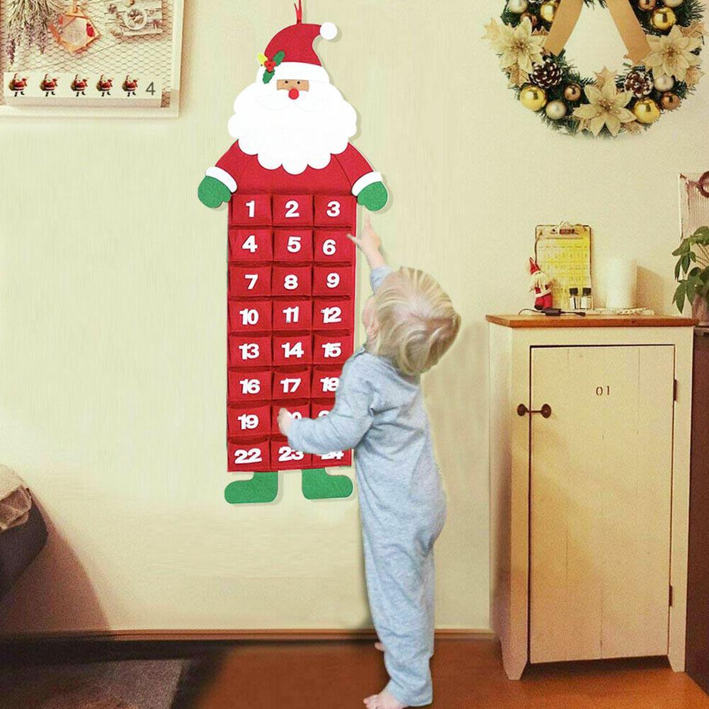 1PC Large Felt Christmas Advent Calendar Pockets Santa Reindeer Snowman Countdown Wall Calendar Xmas Decor
1PC Large Felt Christmas Advent Calendar Pockets Santa Reindeer Snowman Countdown Wall Calendar Xmas Decor