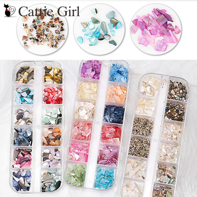 12grids Nail Seashell Paillette Sequins Abalone Sequins Irregular Shell Stone Nails Manicure Nail Art Decoration Set 
12grids Nail Seashell Paillette Sequins Abalone Sequins Irregular Shell Stone Nails Manicure Nail Art Decoration Set