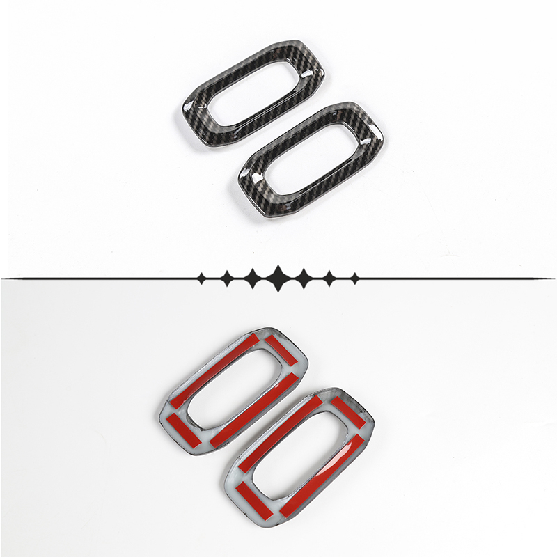 Carbon Fiber Door Lock Switch Decorative Ring For Jeep Wrangler JL 2018 Factory Outlet High Quatlity Auto Internal Accessories