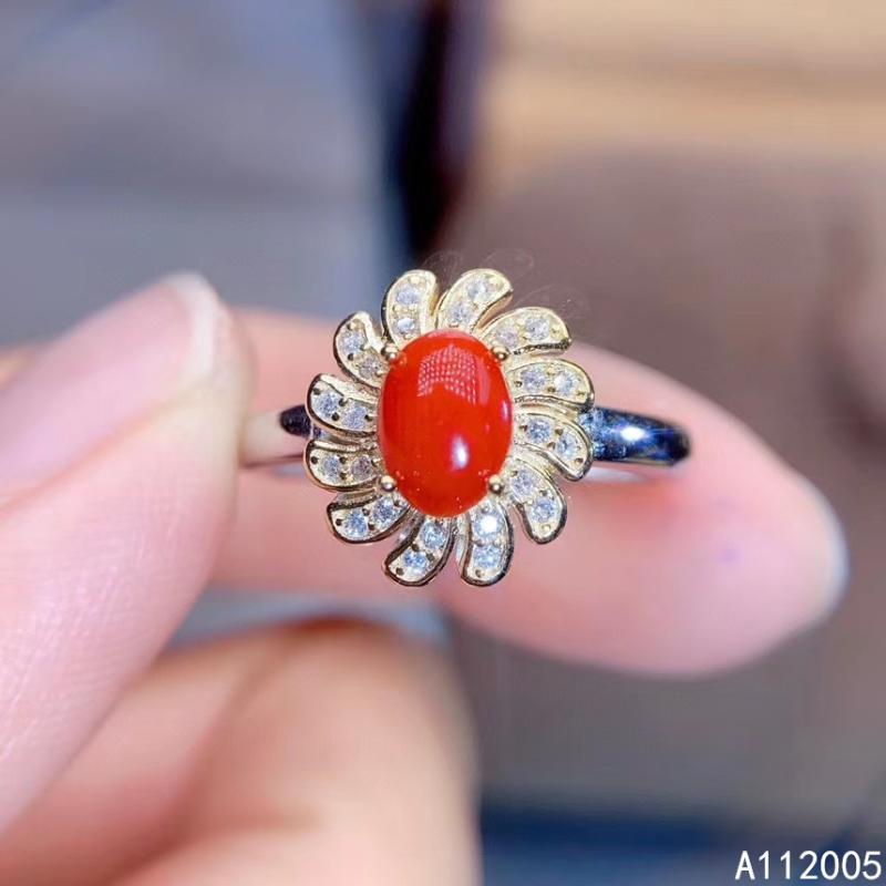Cluster Rings KJJEAXCMY Fine Jewelry 925 Sterling Silver Inlaid Natural Gemstone Red Coral Female Ring Fashion Support Detection
Cluster Rings KJJEAXCMY Fine Jewelry 925 Sterling Silver Inlaid Natural Gemstone Red Coral Female Ring Fashion Support Detection