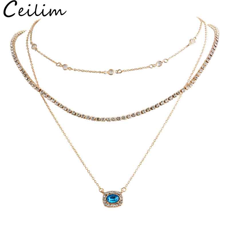New Arrival Sexy Multilayer Crystal Moon Pendant Necklaces For Women Vintage Charm Choker Necklace Statement Party Jewelry Accessories
New Arrival Sexy Multilayer Crystal Moon Pendant Necklaces For Women Vintage Charm Choker Necklace Statement Party Jewelry Accessories