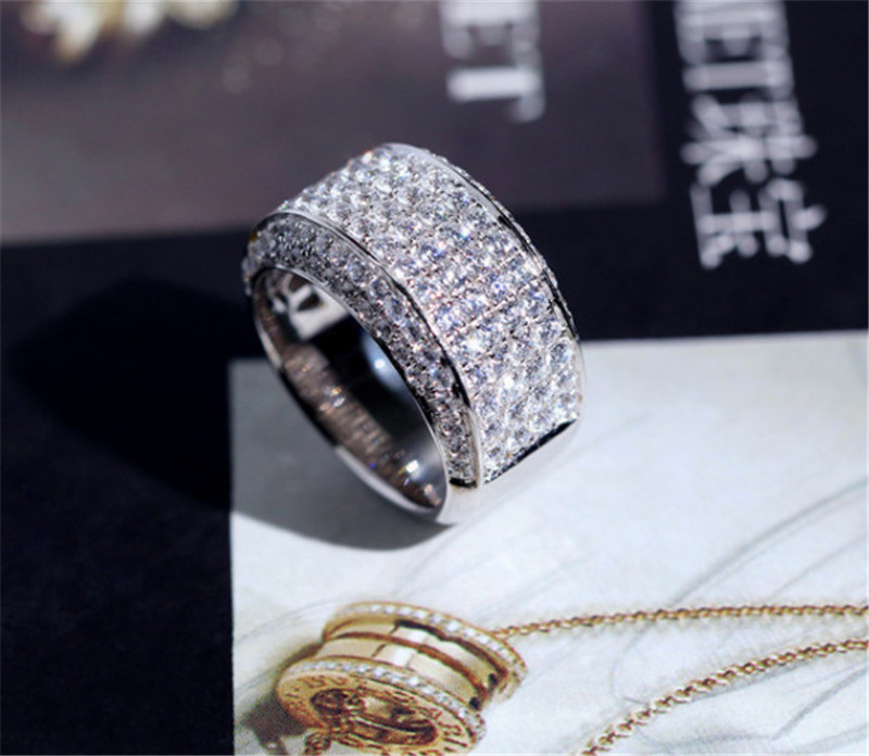 choucong Male Promise Ring 925 Sterling Silver cz Engagement Wedding Band Rings For Women Men Party Jewelry Gift