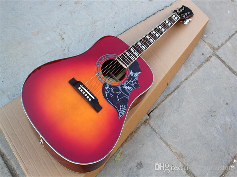 41-inch Folk Acoustic Guitar with Rosewood Fretboard,Flower Pickguard,Binding Body,20 Frets,offer customized
41-inch Folk Acoustic Guitar with Rosewood Fretboard,Flower Pickguard,Binding Body,20 Frets,offer customized
