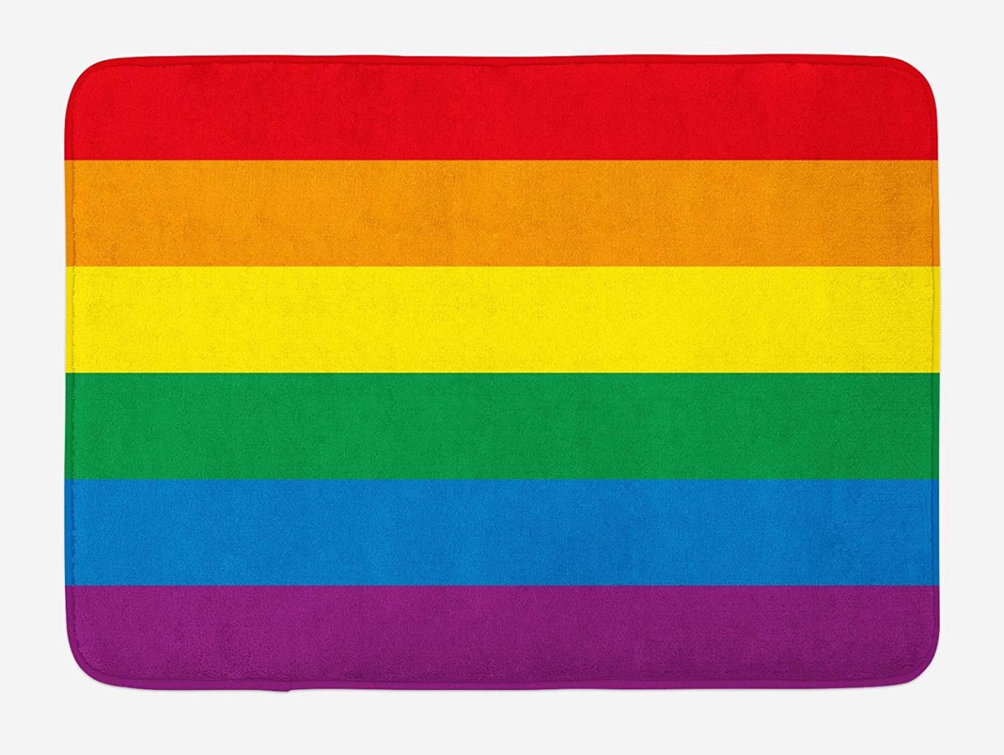 Pride Doormat Horizontal Rainbow Colored Flag of Gay Parade Freedom Equality Love Passion Theme Home Decor Door Floor Mat Rugs, As pic
Pride Doormat Horizontal Rainbow Colored Flag of Gay Parade Freedom Equality Love Passion Theme Home Decor Door Floor Mat Rugs, As pic