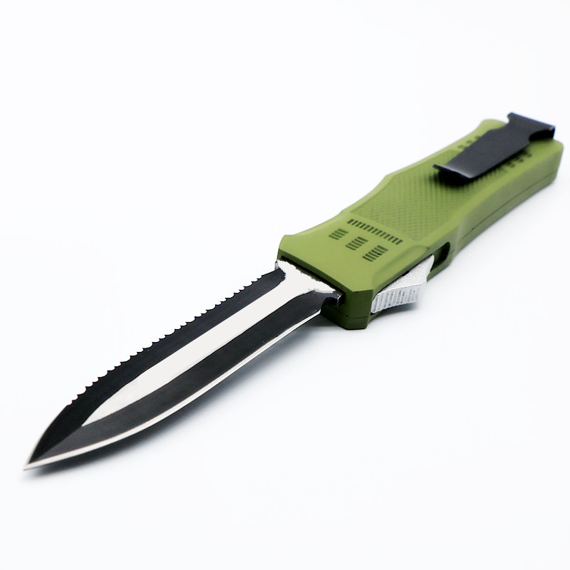 A161 GREEN automatic auto 10 models blade double action tactical self defense folding edc knife camping knife hunting knives xmas gift
A161 GREEN automatic auto 10 models blade double action tactical self defense folding edc knife camping knife hunting knives xmas gift