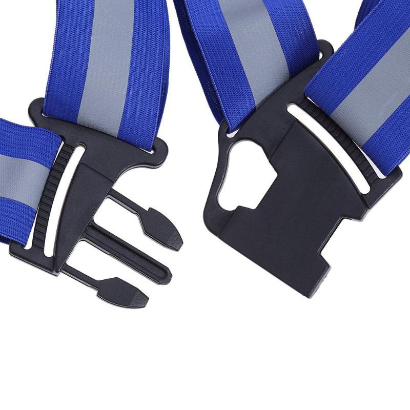 Motorcycle Protective Reflective Safety Vest Elastic Webbing Adjustable Safety Security High Visibility Vest Night Running Vest
