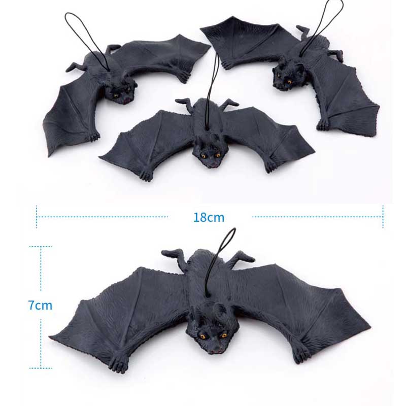 Halloween Emulation Bat Pendant Decoration Hanging Bats Haunted House Bar Party Supplier Home Garden Tree Decor Funny Toys