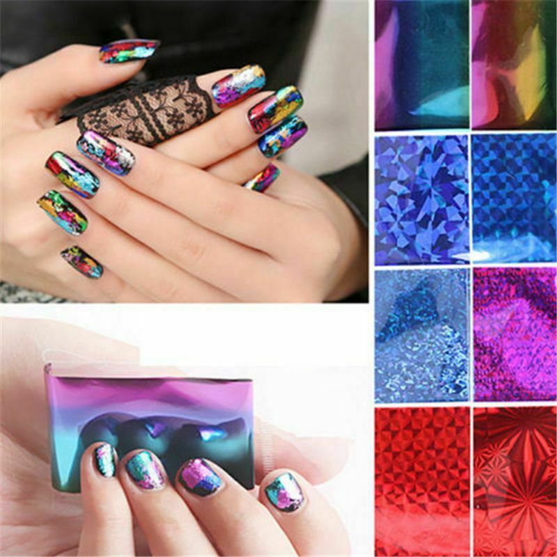 Sticker Decal Decorating Techniques 20pcs DIY Art Foil Fingernail Large Transfer Sticker.A874