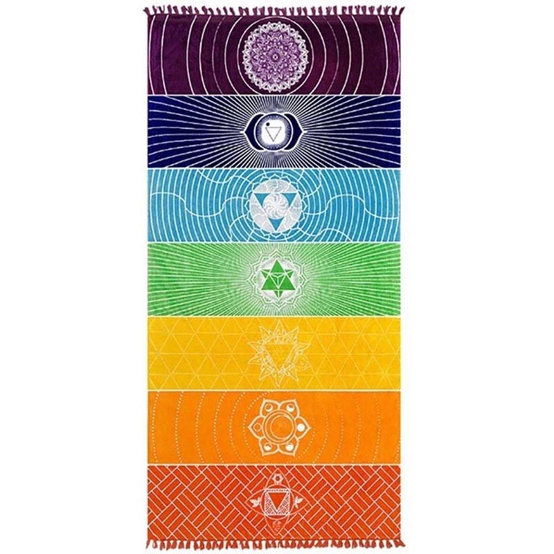 JLN Yoga Mat Tapestry Rainbow 7 Chakra Stripes Seven Chakra Sarongs Beach Towel Summer Wall Hanging Mandala Blanket Travel Sunscreen Shawl
JLN Yoga Mat Tapestry Rainbow 7 Chakra Stripes Seven Chakra Sarongs Beach Towel Summer Wall Hanging Mandala Blanket Travel Sunscreen Shawl