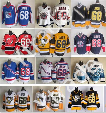 Vintage CCM Men's 68 Jaromir Jagr Jerseys Pittsburgh Penguins Ice Hockey Rangers Jaromir Jagr Jersey Stitched Logos Black Blue Yellow, 68 white
Vintage CCM Men's 68 Jaromir Jagr Jerseys Pittsburgh Penguins Ice Hockey Rangers Jaromir Jagr Jersey Stitched Logos Black Blue Yellow, 68 white