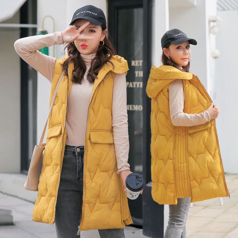 Wholesale Women Down Cotton Padded Vest Jacket Winter Hooded Parka Mid Long Waistcoat coat Size -XXL, Yellow
Wholesale Women Down Cotton Padded Vest Jacket Winter Hooded Parka Mid Long Waistcoat coat Size -XXL, Yellow