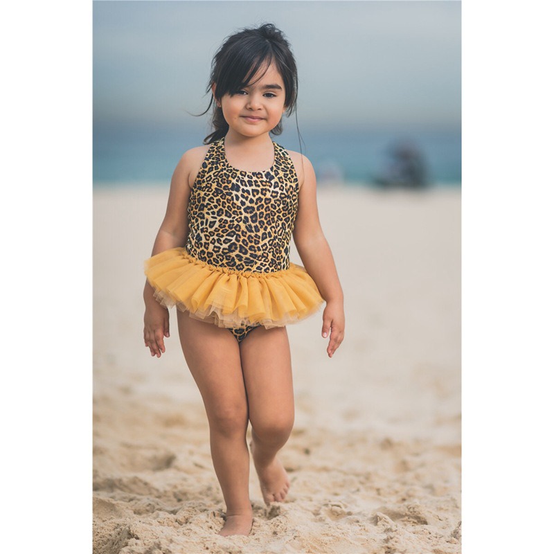 Baby Girls Dogs Cats Swimwear 2019 Girls TUTU Swimsuit Kids One Pieces Swimwear For Girls For 80-140cm
