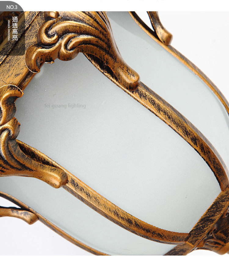 Outdoor waterproof wall lamp balcony lamp European retro American living room aisle patio garden outdoor wall lamp LED Garden