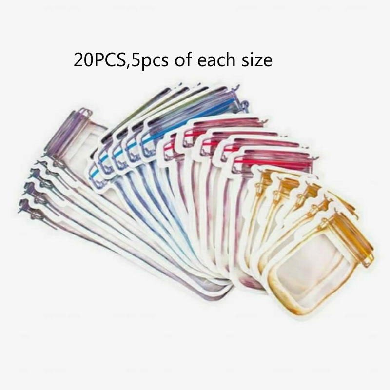 10/12/20PCS Mason Bags Jar Bottles Zipper Bag Reusable Storage Snack Mason Bag Seal Fresh Sealed Bags Saver
10/12/20PCS Mason Bags Jar Bottles Zipper Bag Reusable Storage Snack Mason Bag Seal Fresh Sealed Bags Saver