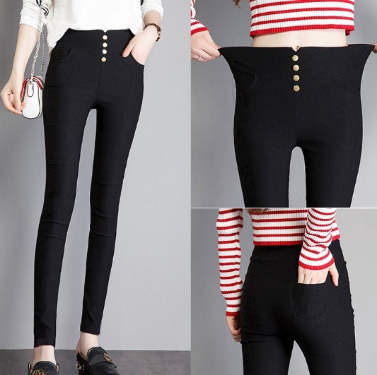2019 Spring Autumn Women Stretch Black Leggings with Pocket High Waist Woman Skinny Pants Female Plus Size -4XL 5XL, 2 pocket
2019 Spring Autumn Women Stretch Black Leggings with Pocket High Waist Woman Skinny Pants Female Plus Size -4XL 5XL, 2 pocket
