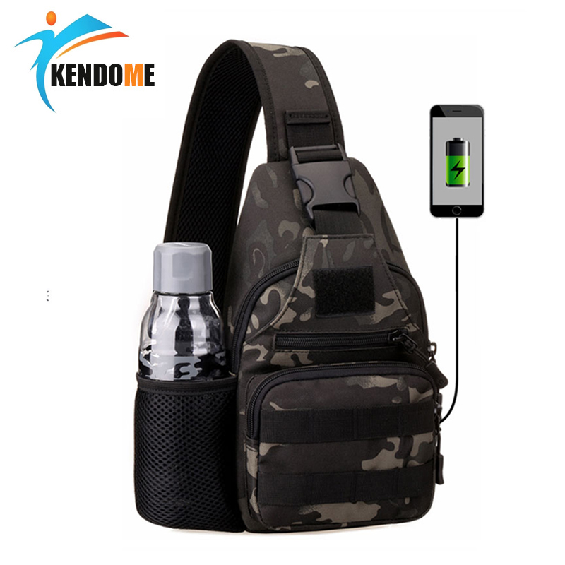 Men's Outdoor USB Charging Army Tactical Backpack Camping Hiking Camouflage Chest Bag Hunting Backpack Bag, Black
Men's Outdoor USB Charging Army Tactical Backpack Camping Hiking Camouflage Chest Bag Hunting Backpack Bag, Black