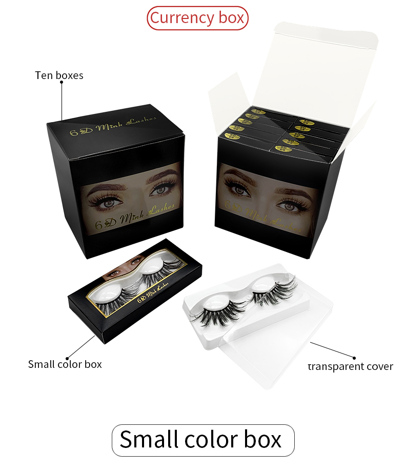 NEW Popular 25mm Lashes Handmade 6D Mink Lashes False Eyelashes Reusable Natural Fake 3D Mink Eyelashes Extension Soft Faux Mink Lashes