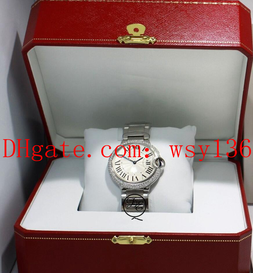 Factory Supplier 36mm Midsize Diamond Bezel Quartz Movement Watch W69011Z4 Men's Womens Wrist Watches Original Box, Silver
Factory Supplier 36mm Midsize Diamond Bezel Quartz Movement Watch W69011Z4 Men's Womens Wrist Watches Original Box, Silver