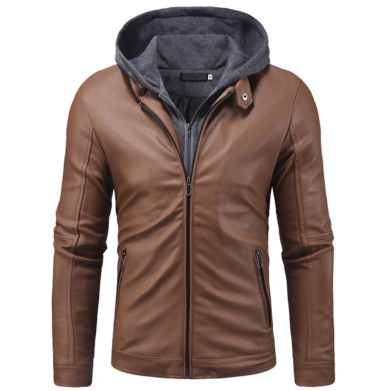 Leather Jaket Men New Fashion Fake Two Pieces Knitted Hooded Winter Jackets Mens Casual High Quality Motorcycle Coat, Black
Leather Jaket Men New Fashion Fake Two Pieces Knitted Hooded Winter Jackets Mens Casual High Quality Motorcycle Coat, Black